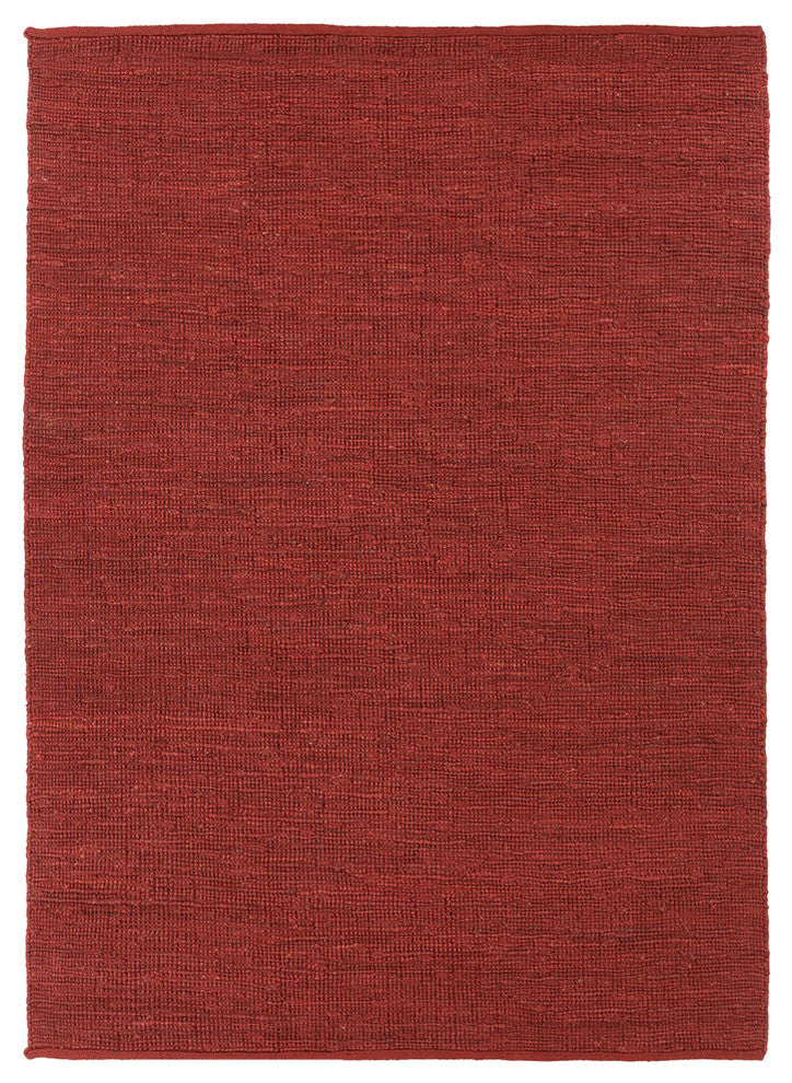 Pricol Contemporary Area Rug, Red, 5'x7'