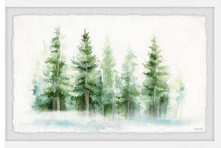 "Amongst the Trees" Framed Painting Print, 12x8