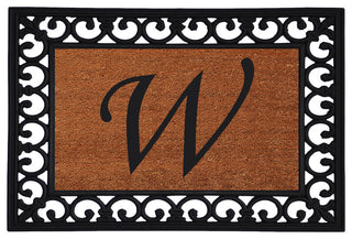 Monogram Insert Doormat 19"x25", Letter W