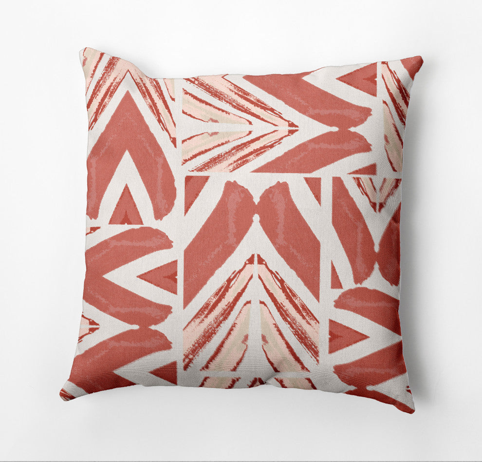 Urban Graffiti Pillow, Brown, 26"x26"