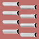 Cornice White Urethane Alison Simple Design 8 Pieces Totaling 752" Length