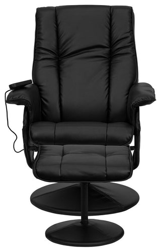 Black Bonded Leather Recliner