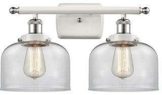 Innovations 916-2W-WPC-G72-LED 2-Light Vanity Light, White, Polished Chrome