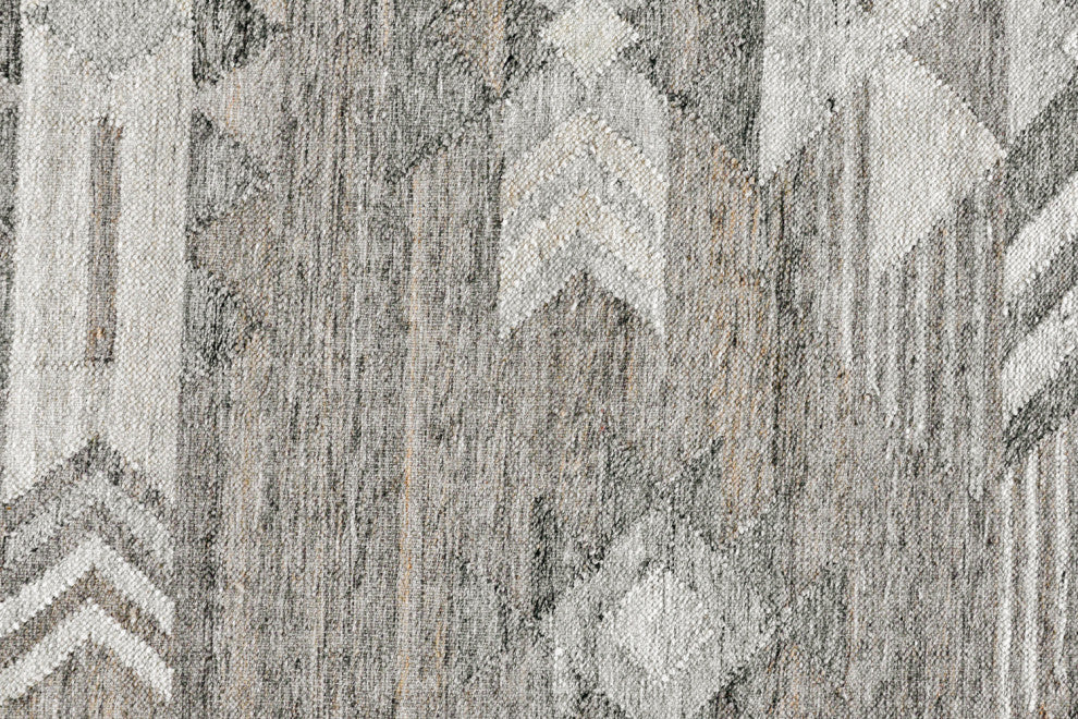 Alpena Indoor Outdoor Handwoven Gray Multi Area Rug, 8x10