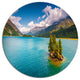 Silsersee Lake In The Swiss Alps, Landscape Art Round Wall Art, 23"