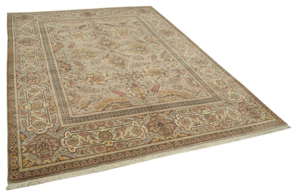 Rug N Carpet - Hand-Knotted Oriental 8' 0" x 11' 1" Decorative Oushak Area Rug