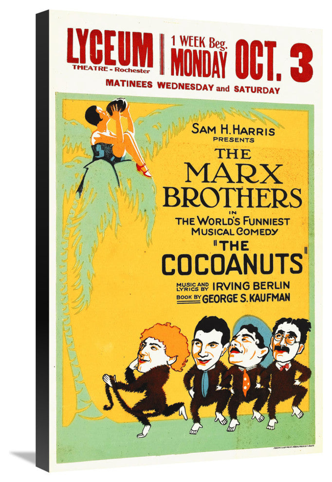 "Marx Brothers - Cocoanuts 01" Canvas by Hollywood Photo Archive, 19x30"