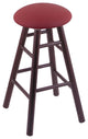 Holland Bar Stool, Oak Round Cushion Counter Stool, Smooth Legs
