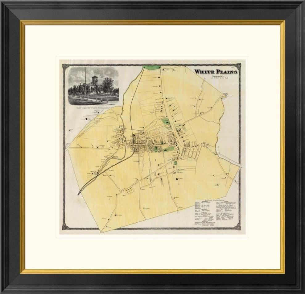 "White Plains, New York, 1868"  by Frederick W. Beers, 26x25"