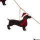 2pk 6'L Metal Christmas Dog Garland