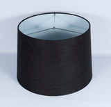 14" Suede Hardback Lamp Shade, Black
