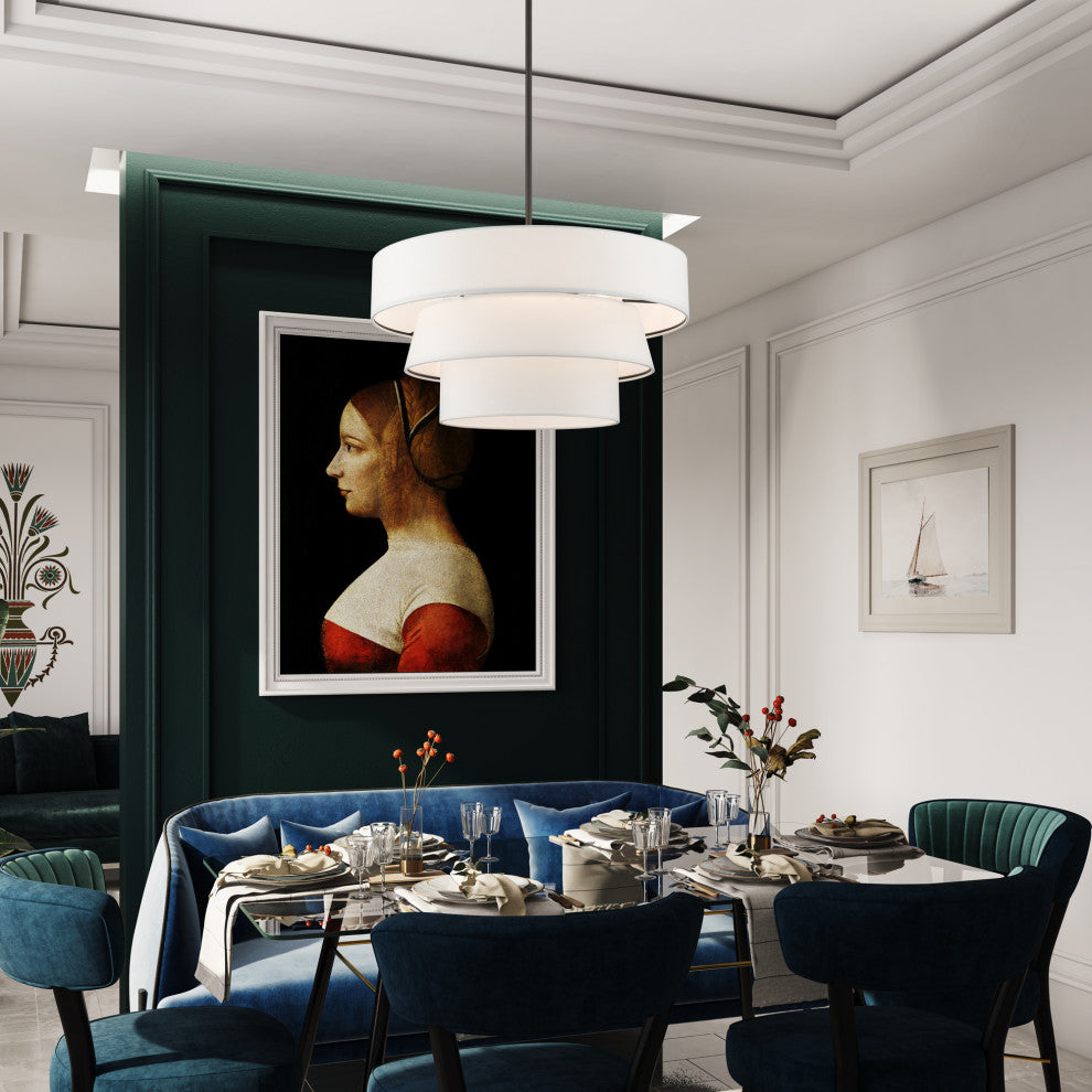 Livex Lighting Warrenville 4-Light Bronze Pendant Chandelier