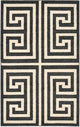 Unique Loom Black Athens Greek Key 3' 3 x 5' 3 Area Rug