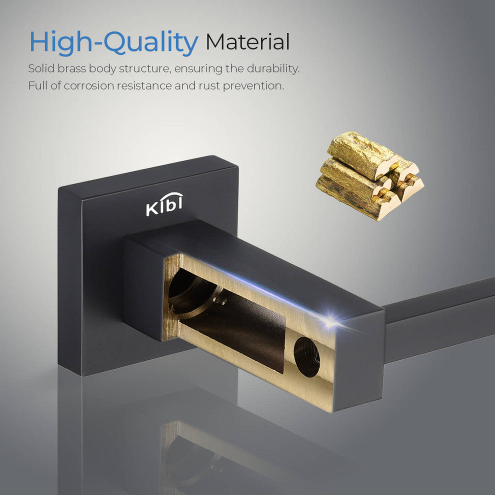 Cube Bathroom Tissue Holder KBA1502, Matte Black