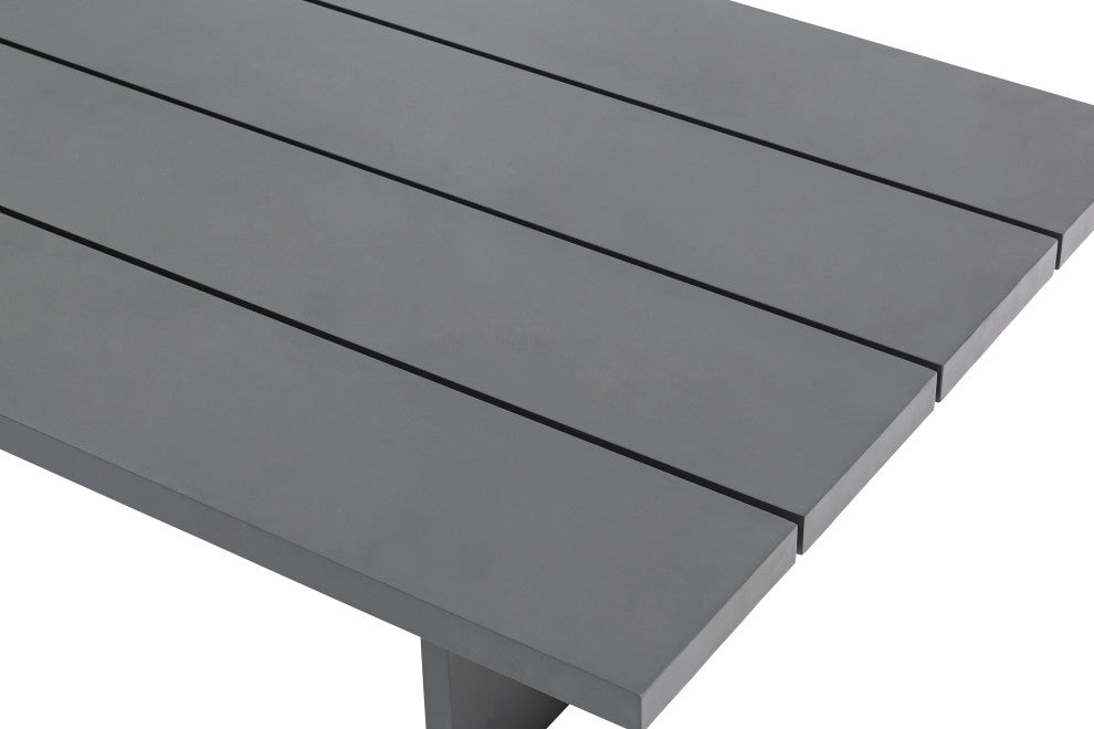 Maldives Outdoor Patio Coffee Table, Grey