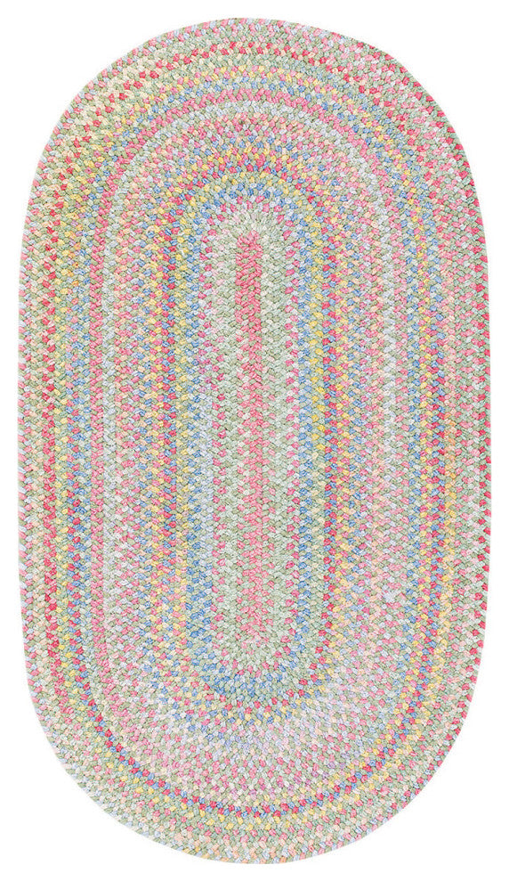 Capel Baby's Breath Light Green 0450_240 Braided Rugs - 27" X 9' Runner Runner