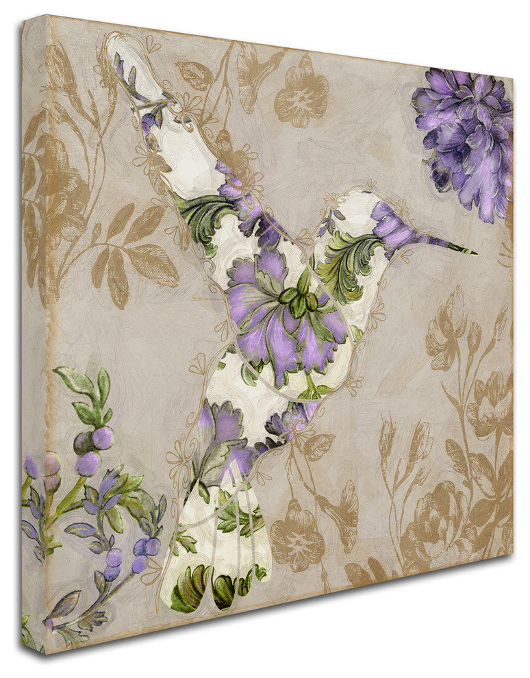 Color Bakery 'Winged Tapestry IV' Canvas Art, 14"x14"