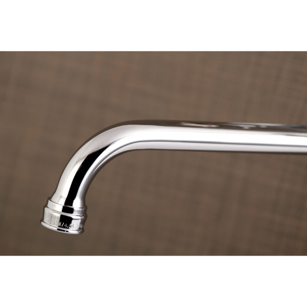 Kingston Brass KS115C Two Handle Wall Mount Bathroom Faucet, Polished Chrome