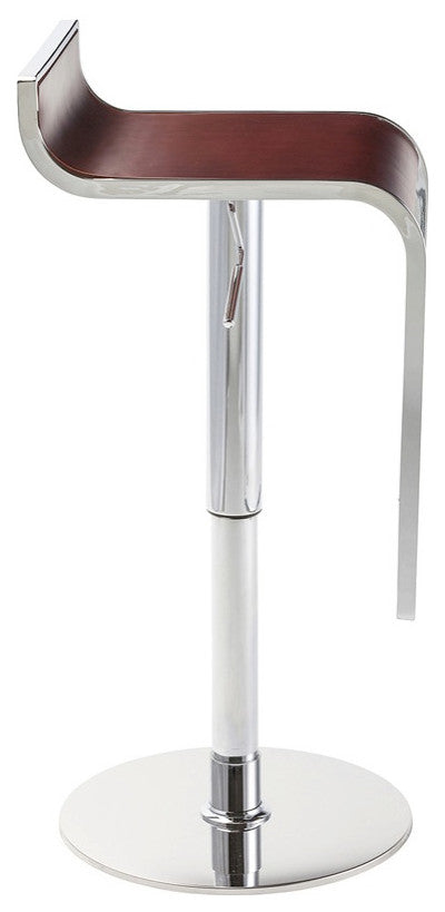 Dark Wood Alex Adjustable Bar Stool