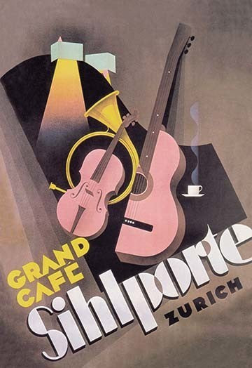 Sihlporte Grand Cafe - Canvas Poster 20" x 30"