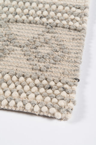 Momeni Andes Wool and Viscose Hand Woven Ivory Runner 2'3"x8'