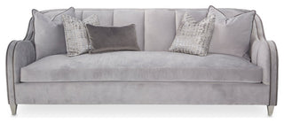Aico Amini Roxbury Park Sofa in Slate Velvet