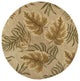 KAS Havana 2614 Sand Fauna Area Rug, 7'6" Round