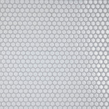 Colmena Hex Porcelain Floor and Wall Mosaic Tile, Glossy White