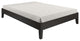 Nix Full Platform Bed, Black