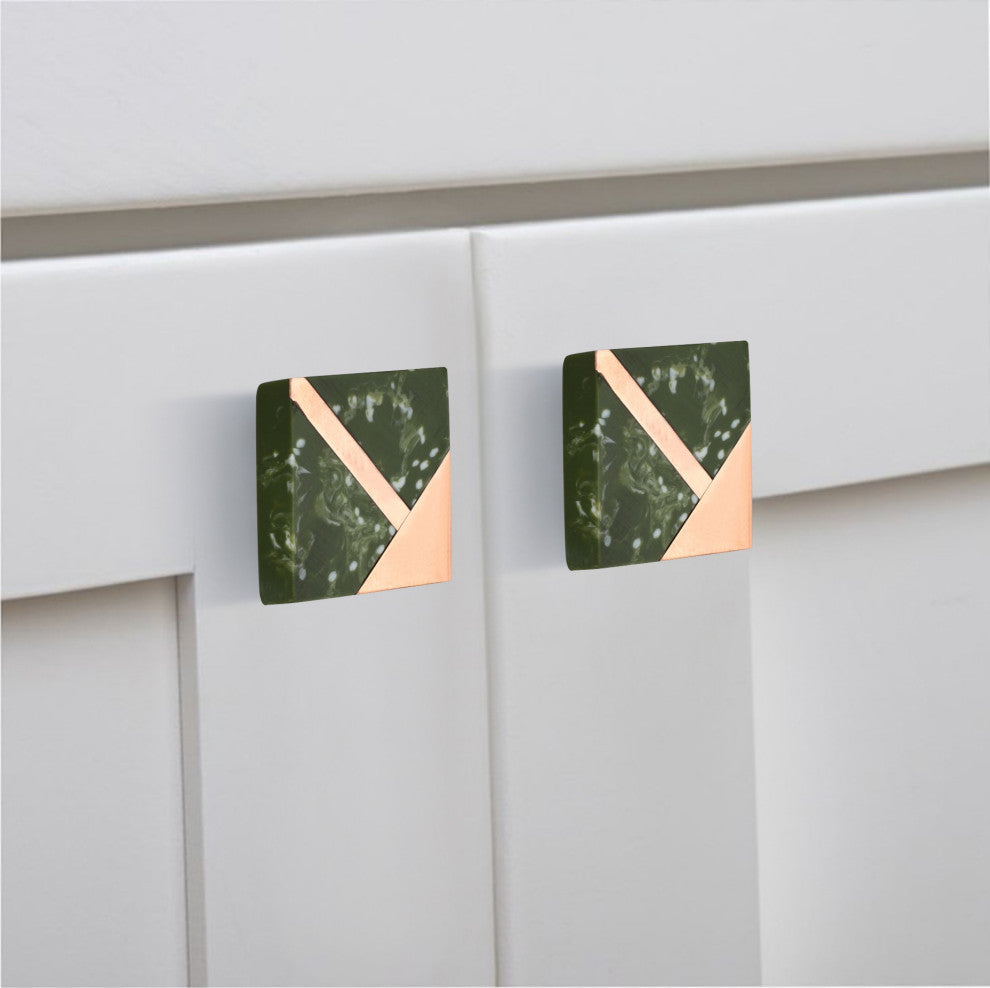Mascot Hardware Garden Grove 1-1/2 in. Green Cabinet Knob, PK-10
