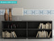 Damask Border Fabric Wall Decal, Set of 2, 25"x8" Sections, Slate Blue