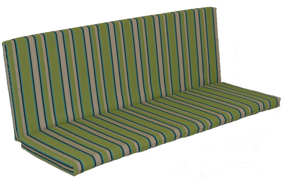 Full Bench Cushion, Lime Stripe, 5 Foot