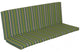 Full Bench Cushion, Lime Stripe, 5 Foot