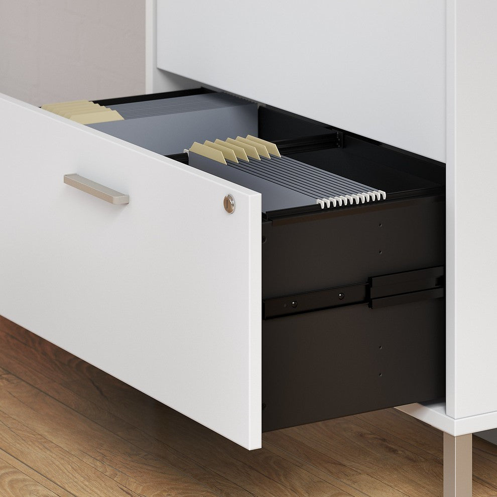 Office by kathy ireland Method Lateral File Cabinet, Assembled, White
