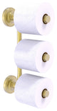 Prestige Regal 3 Roll Reserve Roll Toilet Paper Holder, Satin Brass