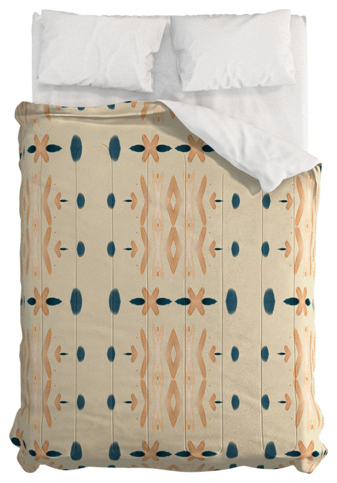 Deny Designs Sheila Wenzel-Ganny Mud Cloth Neutral Comforter, Queen