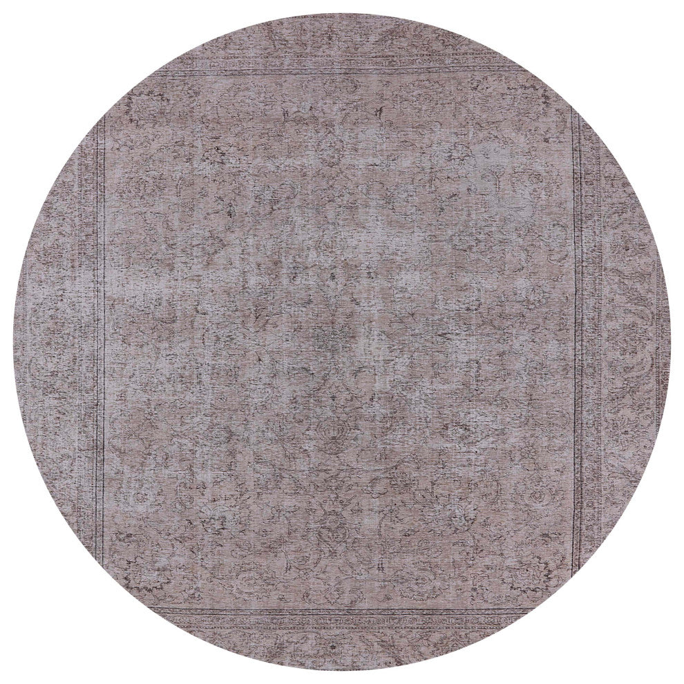 Ahgly Company Indoor Round Mid-Century Modern Area Rugs, 4' Round