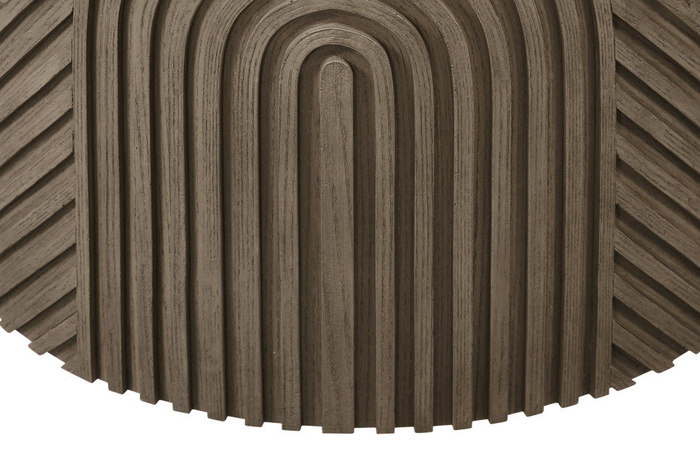 Serenity Textured Round Drum Table
