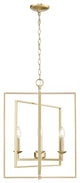 4 Light 20 in. Modern Gold Pendant