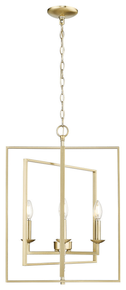 4 Light 20 in. Modern Gold Pendant