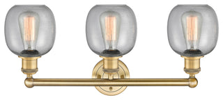 Belfast 3-Light 24" Bath Vanity Light, Brushed Brass, Seedy