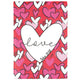 Flag Hearts Love John 3:16 13x18