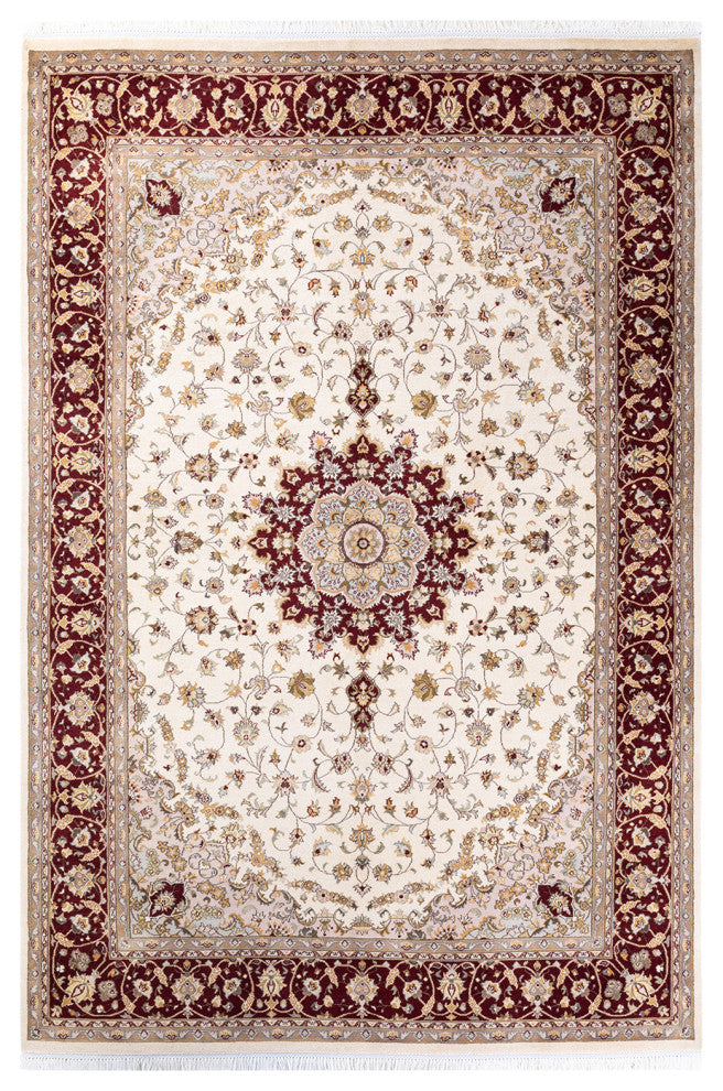 MOGUL, Hand Knotted Area Rug 9' 1" X 6' 1"