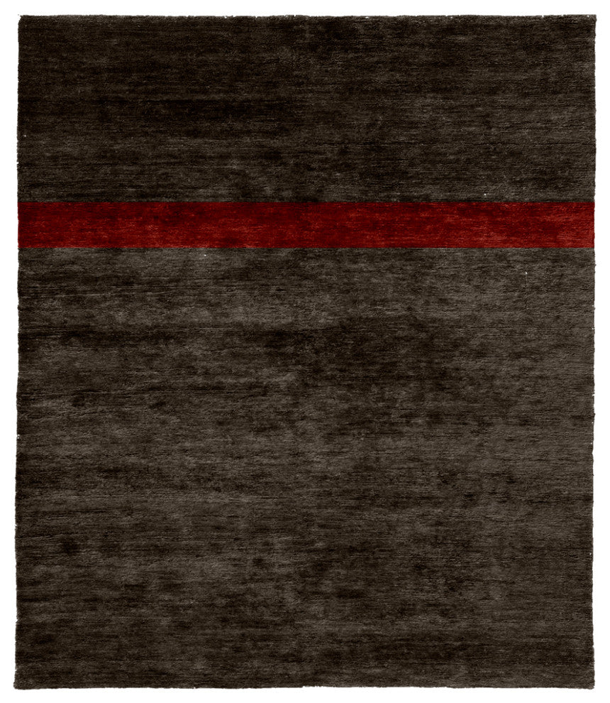 Terra Firma Wine - Wool Chocolate Rug, 8' Square