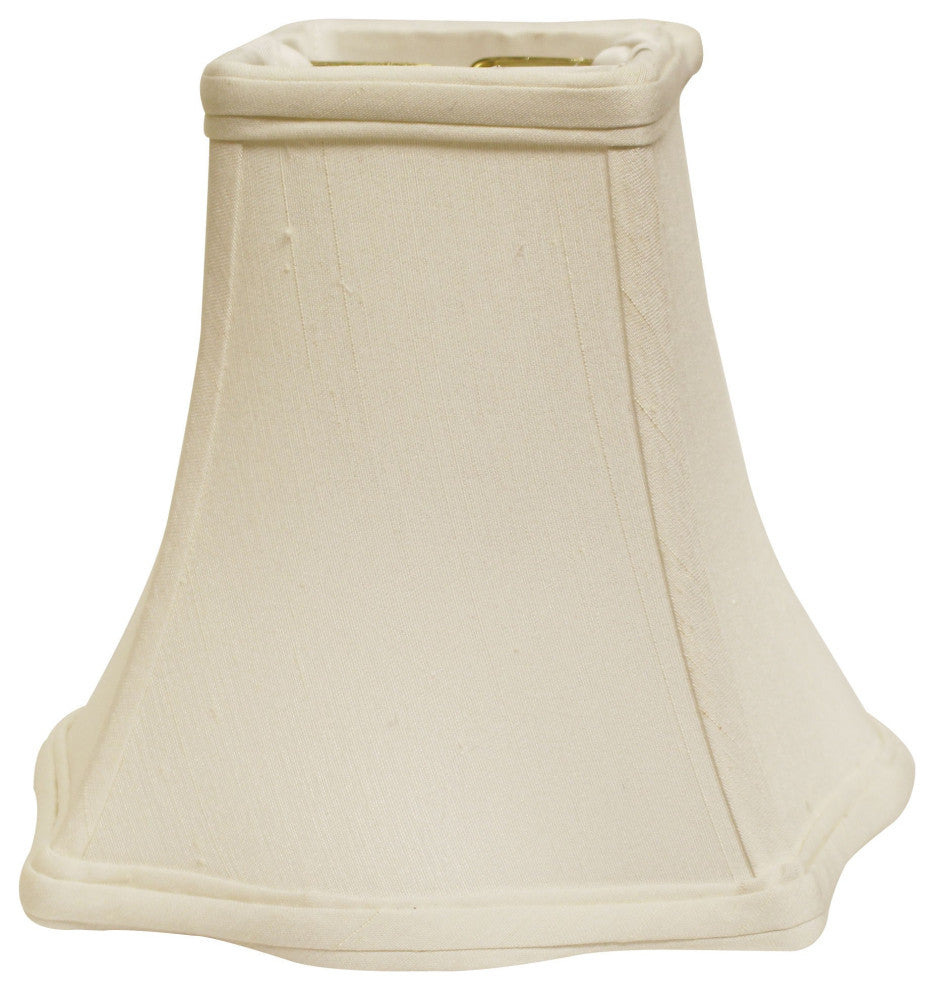 16" White Premium Square Monay Shantung Lampshade