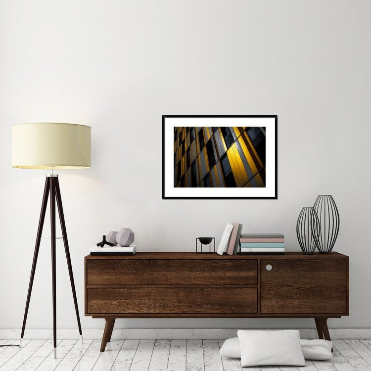 "Yellow Wall" Framed Digital Print by Gilbert Claes, 38"x28"