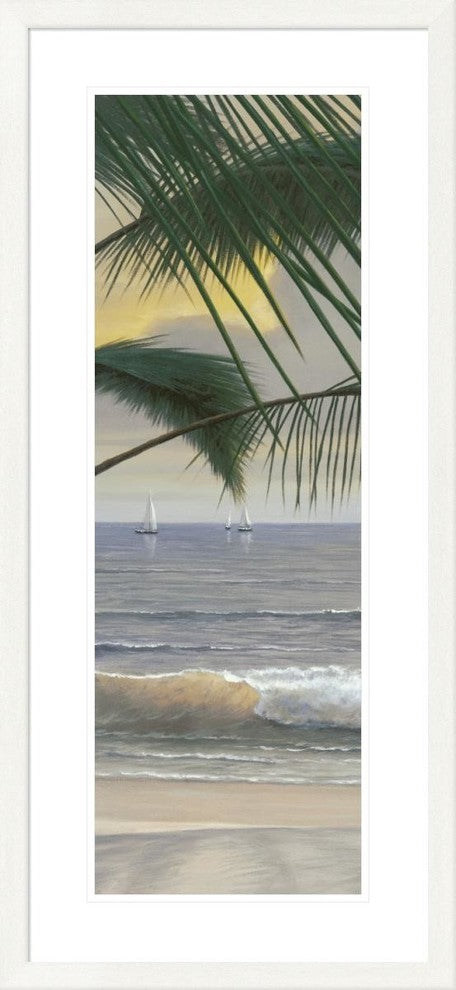 "Paradiso Panel I" Framed Digital Print by Diane Romanello, 21x45"