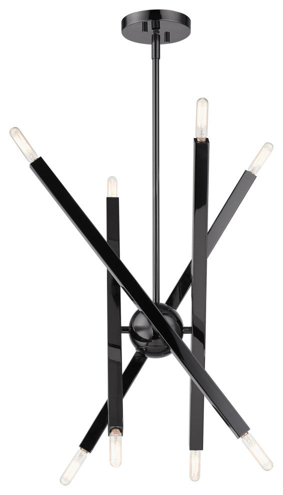 Black Chrome Modern, Urban, Sputnik, Dynamic, Timeless Chandelier