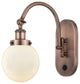 Innovations 918-1W-AC-G201-6-LED 1-Light Sconce, Antique Copper