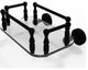 Dottingham Wall Mounted Glass Guest Towel Tray, Matte Black